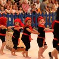 LES GYMNASTES DE L'HIRSONNAISE DANS UN SPECTACLE HAUT EN COULEURS.