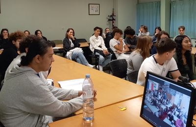 Report of the online conversation between the French and Ukrainian classes of Béziers, Jean-Moulin and Tchortkiv, Markiyan Shashkevych Gymnasium