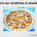 Tarte aux mirabelles et amandes