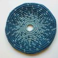 frisbee dégradé jacquard bleu