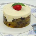 Bavarois de bohémienne au chèvre