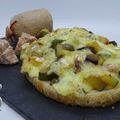Bruschetta aux légumes d'été au Bleu du Vercors