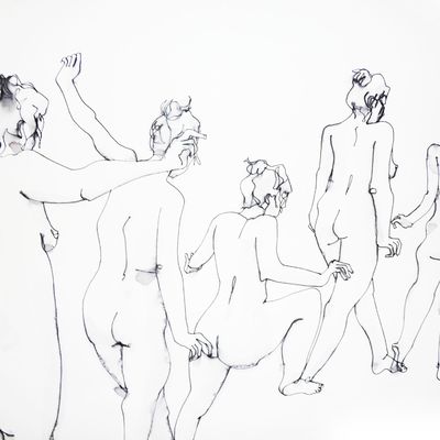 Déplacement - feutre noir