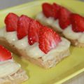 Tartelette aux fraises, verveine et citron