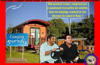 VALSE A CONTRETEMPS POUR MANUEL VALLS QUI CONFOND CAMP DE ROMS ET CAMPING PARADIS