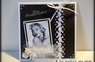 Carte d'anniversaire Maryline Monroe... 