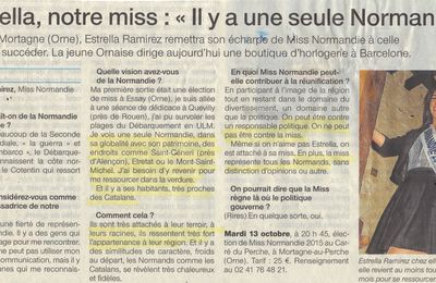 Bises chaleureuses à Estrella Ramirez, l'autre ETOILE DE NORMANDIE !