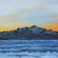 Peinture du Mont-Blanc