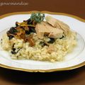 Risotto aux champignons sauvages et foie gras