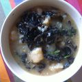 Soupe crevettes et champignons (aux gouts du monde)