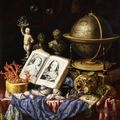 Carstian Luyckx  (Flemish, 17 August 1623 - after 1658), Allegory of Charles I of England and Henrietta of France in a Vanitas S