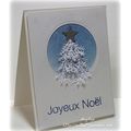 Carte sapin d'hiver