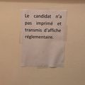 Aucune affiche Marine Le Pen dans les bureaux de vote à l’étranger !!