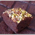 Brownies noix, noisettes et pistaches en tablette