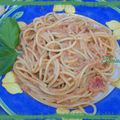 Spaghetti au basilic &tomate