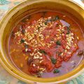 Tajine d'agneau aux tomates compotées