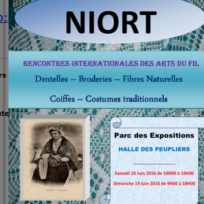 Rencontres Internationales des Arts du Fil. Niort juin 2016