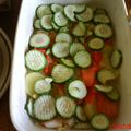 Recette de gratins courgettes,tomates,pommes de terre