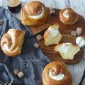 Brioche feuilletée à la crème vanille