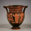 Attic red-figure column krater by the Painter of the Louvre Centauromachy, Ca. 470-460 BC