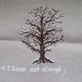 ARBRE EN HIVER - BRODERIE DE PERLES