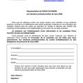 fiches de candidatures