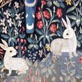 BONSOIR...et deux petits lapins d'une tapisserie du Moyen-Age...