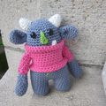 Test crochet - mini ogre...