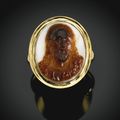 French or Italian, circa 1600, Cameo with a bust of Christ