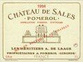 Bordeaux : "Château De Sales" Pomerol