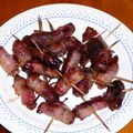 Brochettes de dattes au bacon ! 