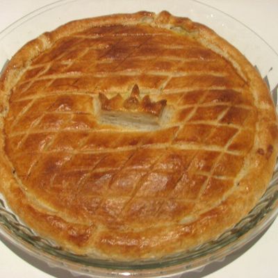 Galette des rois à la crème de calisson