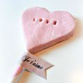 { St Valentin } Sucettes coeur à message { faire ses bonbons maison ! } Candy heart lollipop