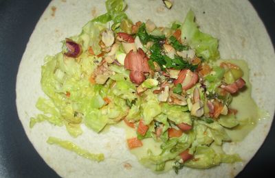 Fajitas végétaliennes aux légumes d'automne et lait de coco