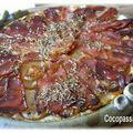 Tatin de navets au jambon cru