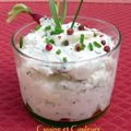 Fontainebleau au fromage de chèvre et herbes du jardin