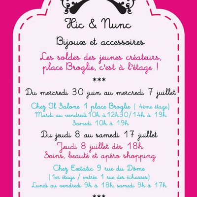 Soldes chez Hic & Nunc