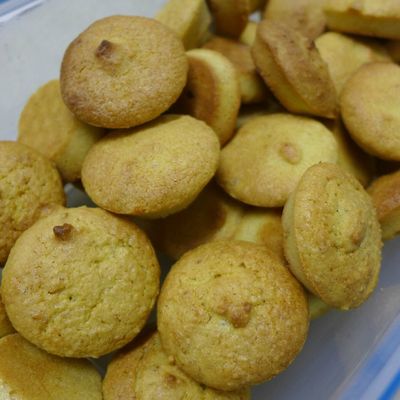 Vrais-faux financiers de pois chiches aux amandes (sans gluten)