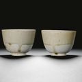 A pair of white stoneware bowls, Sui-Tang dynasty (581-907)