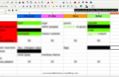 Gestion de cadeaux version Excel!