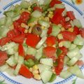 slata khadra (salade tunisienne) à ma façon