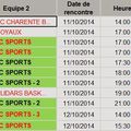 LES RÉSULTATS DU WEEK-END