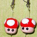 Session boucles d'oreilles: Pokeball, Super Mario !