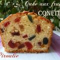 Cake aux fruits confits de Sophie Dudemaine et photos et vidéo pour chemiser un moule à cake