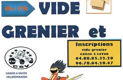 28 avril 2019: vide grenier et courses caisse a savon à Caseneuve