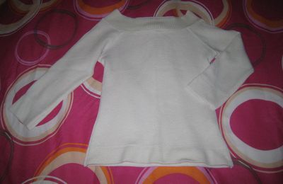 Pull léger blanc - 5 € °VENDU°