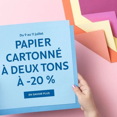 Promotion papier deux tons : -20% !!