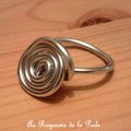 Bague argenté aluminium