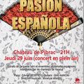 "Pasión Española", concert, 29 juin, 21h, château de Pibrac