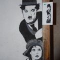 Charlie Chaplin(peinture murale acrylique)